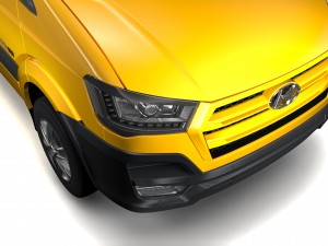 hyundai h350 minibus swb 2017 3D Model