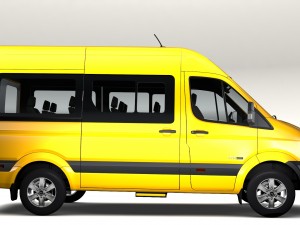 hyundai h350 minibus swb 2017 3D Model