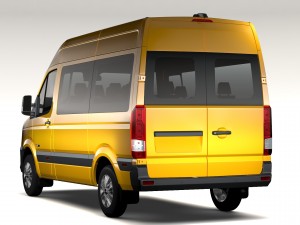 hyundai h350 minibus swb 2017 3D Model