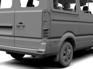 hyundai h350 minibus swb 2017 3D Model