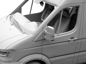 hyundai h350 minibus swb 2017 3D Model