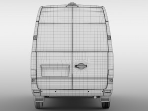 hyundai h350 minibus swb 2017 3D Model