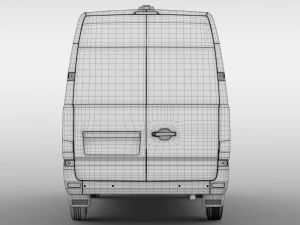 hyundai h350 minibus swb 2017 3D Model