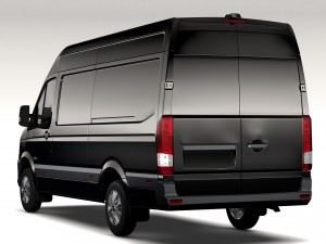 hyundai h350 van lwb 2017 Model 3D