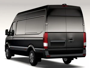 hyundai h350 van lwb 2017 3D Model