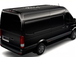 hyundai h350 van lwb 2017 3D Model