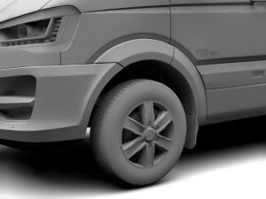 hyundai h350 van lwb 2017 Model 3D