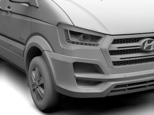 hyundai h350 van lwb 2017 3D Model
