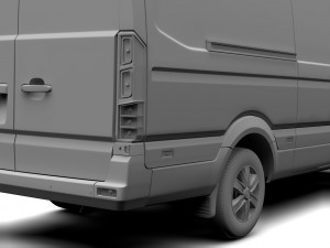hyundai h350 van lwb 2017 Model 3D