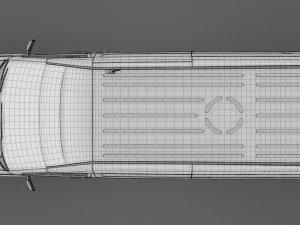 hyundai h350 van lwb 2017 3D Model