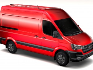 hyundai h350 van swb 2017 Model 3D