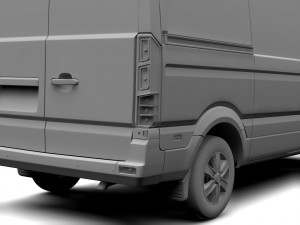 hyundai h350 van swb 2017 Model 3D