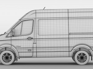 hyundai h350 van swb 2017 Model 3D