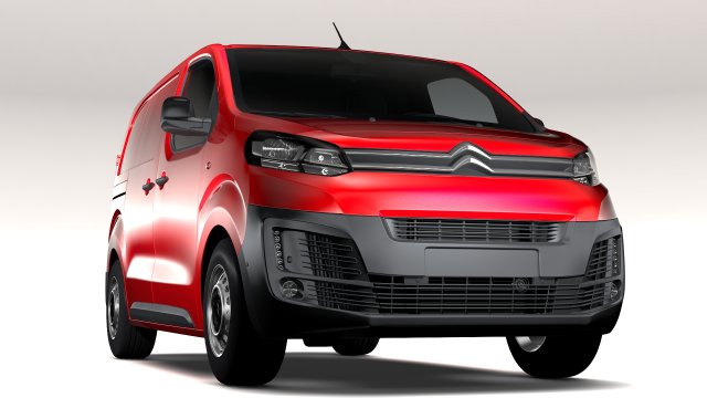 citroen jumpy l1 2017 3D Model .c4d .max .obj .3ds .fbx .stl .blend 