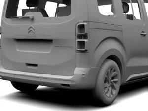 citroen spacetourer l1 2017 3D Model