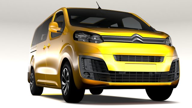 citroen spacetourer l3 2017 3D Model .c4d .max .obj .3ds .fbx .stl .blend 