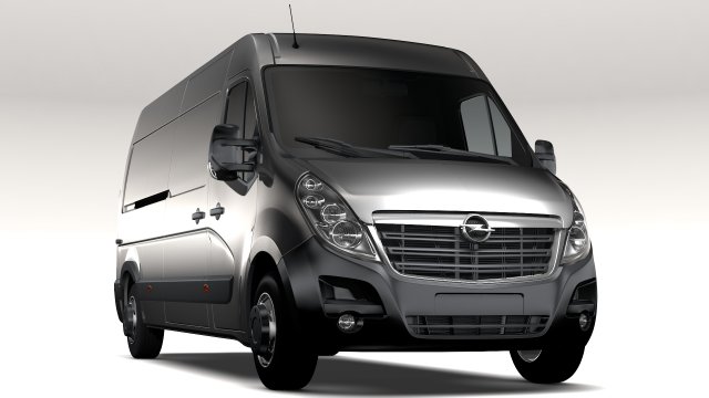 opel movano l3h2 van 2016 3D 모델 .c4d .max .obj .3ds .fbx .stl .blend 