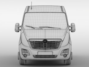 opel movano l3h2 van 2016 3D 모델