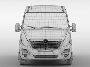 opel movano l3h2 van 2016 3D Model