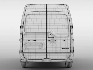 opel movano l3h2 van 2016 3D Model