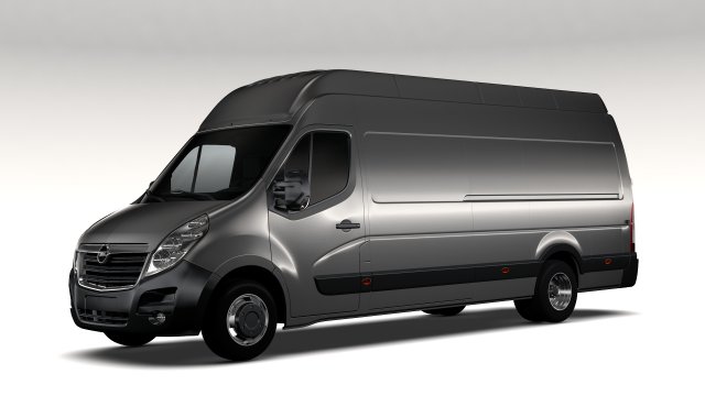 opel movano l4h3 van 2016 3D 模型 .c4d .max .obj .3ds .fbx .stl .blend 