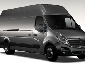 opel movano l4h3 van 2016 3D 模型