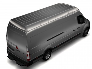 opel movano l4h3 van 2016 3D 模型