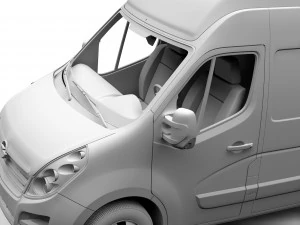 opel movano l4h3 van 2016 3D Model