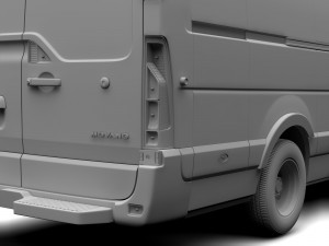 opel movano l4h3 van 2016 3D 模型