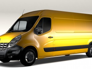 renault master l3h2 van 2010 Modèle 3D