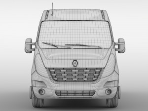 renault master l3h2 van 2010 Modèle 3D