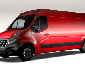 renault master l3h2 van 2017 3Dモデル