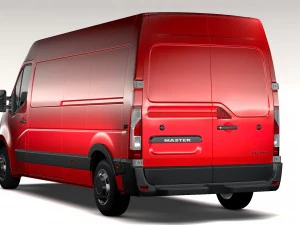 renault master l3h2 van 2017 3D Model