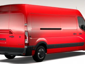 renault master l3h2 van 2017 3D Model