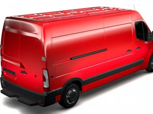 renault master l3h2 van 2017 3D Model
