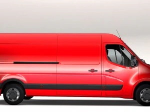 renault master l3h2 van 2017 3D Model