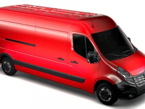 renault master l3h2 van 2017 3D Model