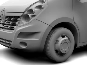renault master l3h2 van 2017 3D Model