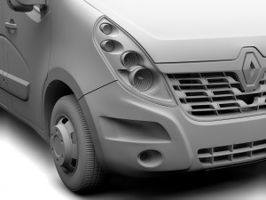 renault master l3h2 van 2017 3Dモデル