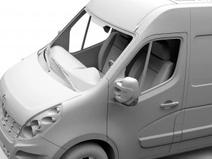 renault master l3h2 van 2017 3D Model