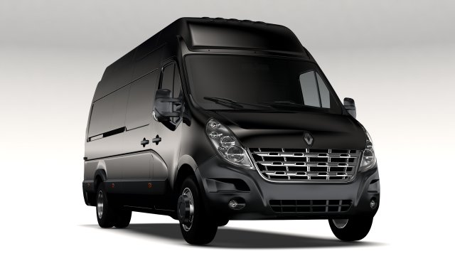 renault master l4h3 van 2010 Modelo 3D .c4d .max .obj .3ds .fbx .stl .blend 