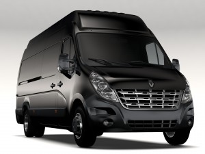 renault master l4h3 van 2010 3D मॉडल