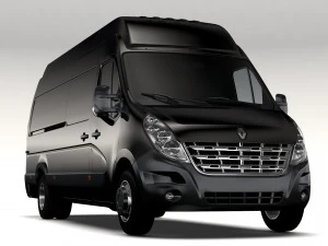 Renault Master L4H3 Transporter 2010 3D Modell