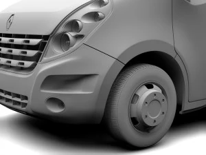renault master l4h3 van 2010 3D Model