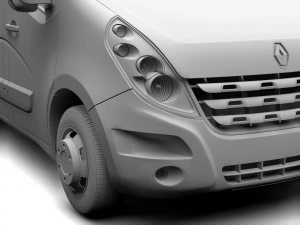 renault master l4h3 van 2010 3D Model