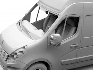 renault master l4h3 van 2010 3D Model