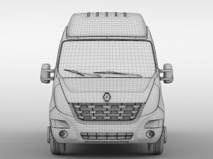 renault master l4h3 van 2010 Modelo 3D