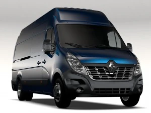 renault master l4h3 van 2017 3D Model