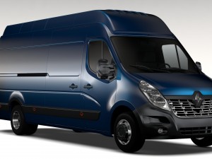 renault master l4h3 van 2017 Modelo 3D