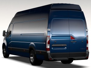 renault master l4h3 van 2017 Modelo 3D